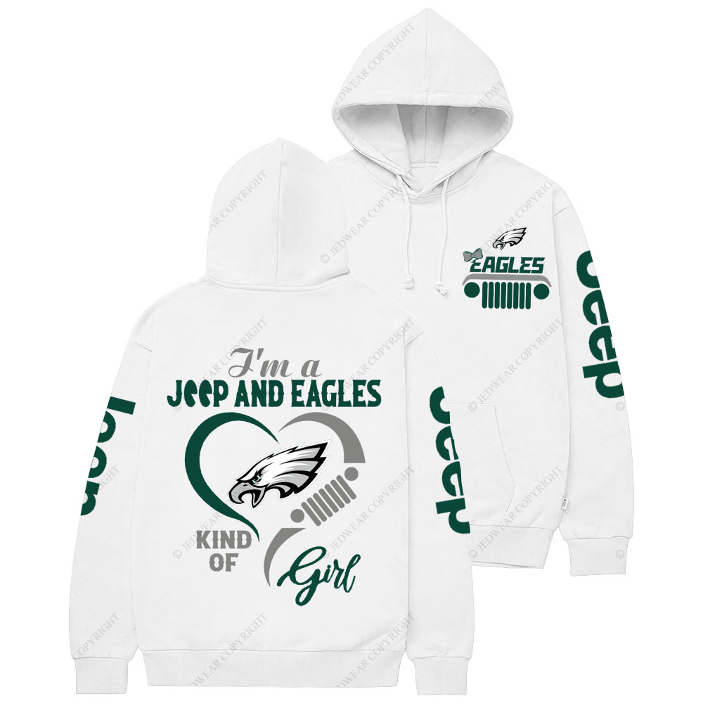 Philadelphia Eagles Football Team Heart Jp Girl Women Casual Hoodie