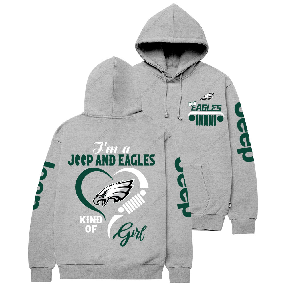 Philadelphia Eagles Football Team Heart Jp Girl Women Casual Hoodie