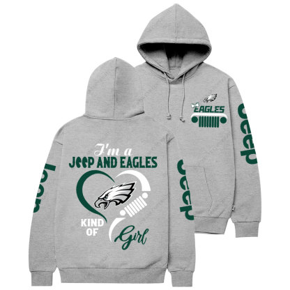 Philadelphia Eagles Football Team Heart Jp Girl Women Casual Hoodie
