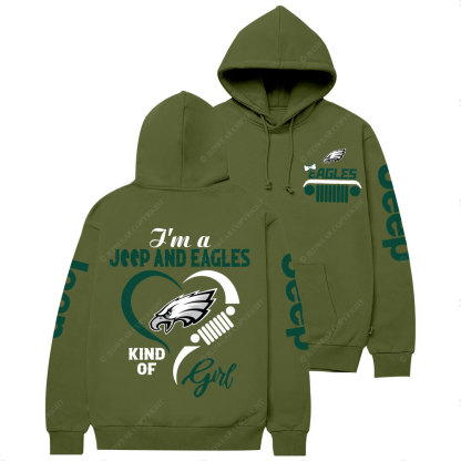 Philadelphia Eagles Football Team Heart Jp Girl Women Casual Hoodie