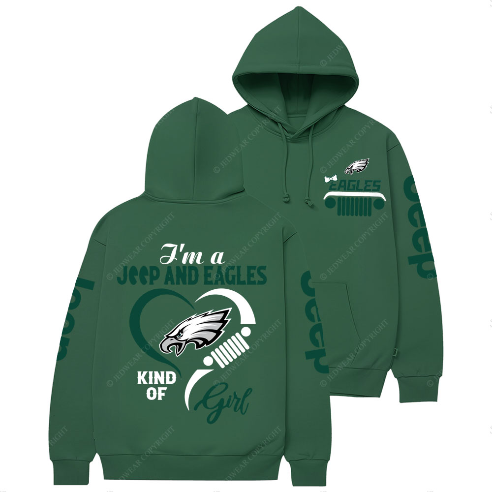 Philadelphia Eagles Football Team Heart Jp Girl Women Casual Hoodie