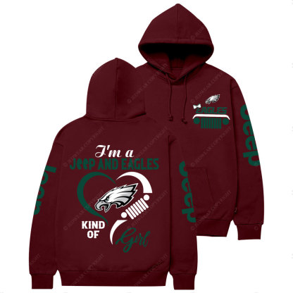 Philadelphia Eagles Football Team Heart Jp Girl Women Casual Hoodie