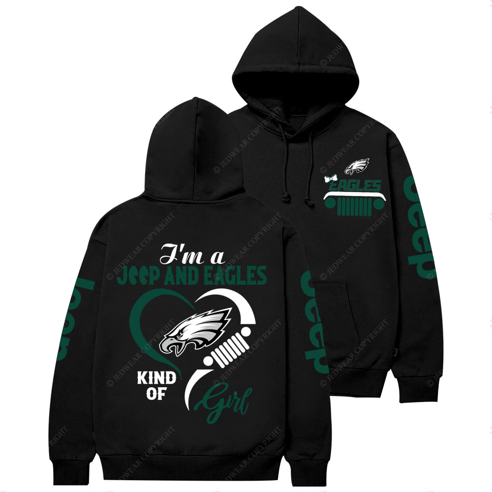 Philadelphia Eagles Football Team Heart Jp Girl Women Casual Hoodie