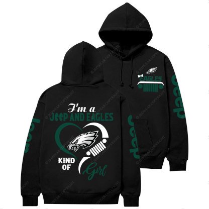 Philadelphia Eagles Football Team Heart Jp Girl Women Casual Hoodie