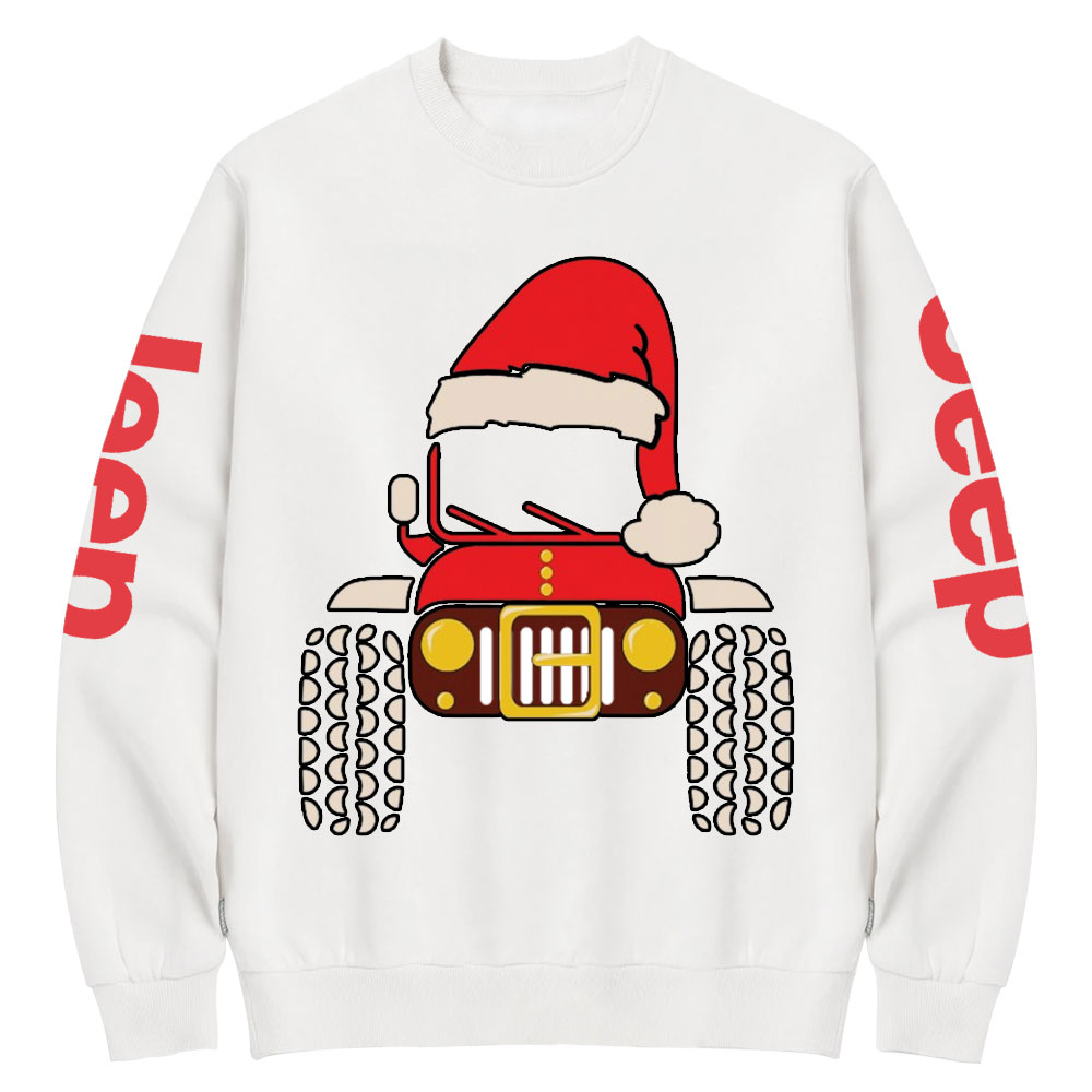 Christmas Santa Jp Car Offroad Crew Neck Sweatshirt