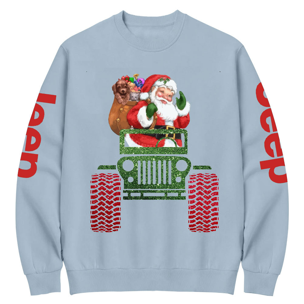 Santa in a Jp Christmas Crew Neck Sweatshirt