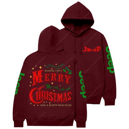Wishing You A Merry Christmas and A Happy New Year Jp Casual Hoodie