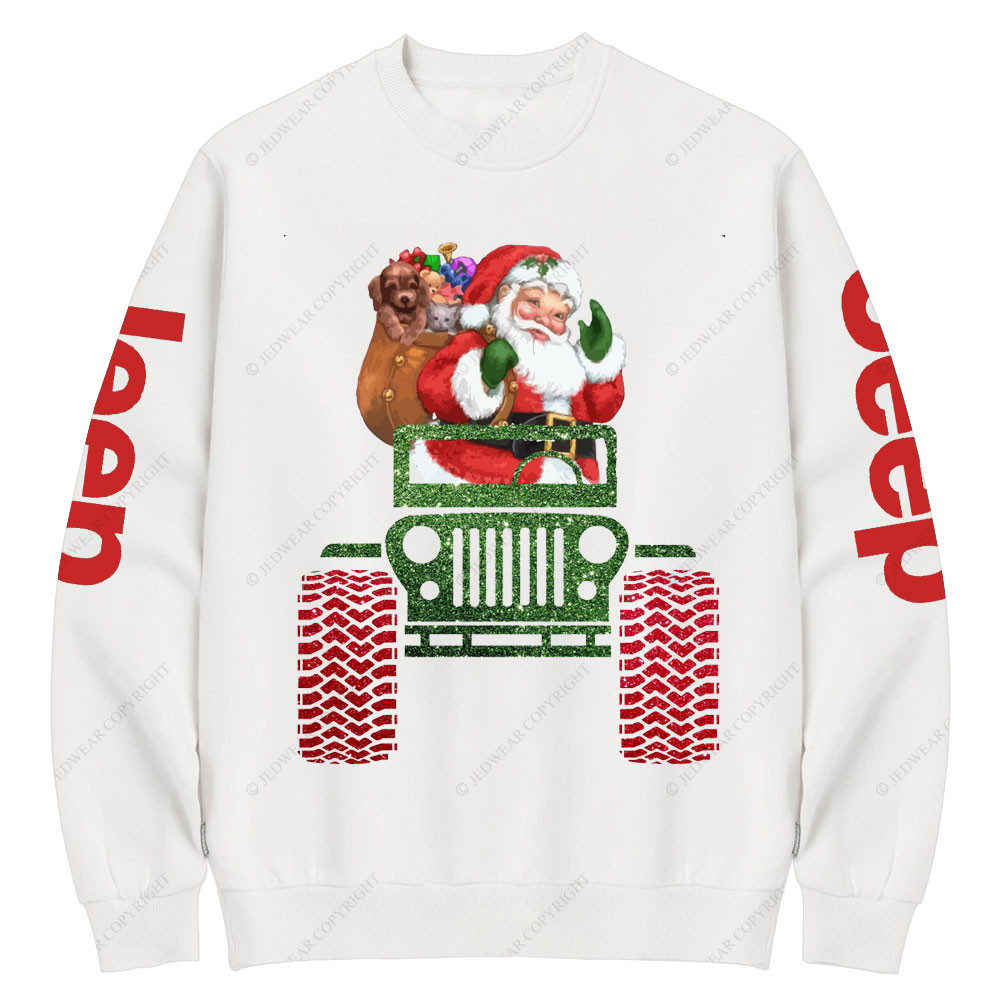 Santa in a Jp Christmas Crew Neck Sweatshirt