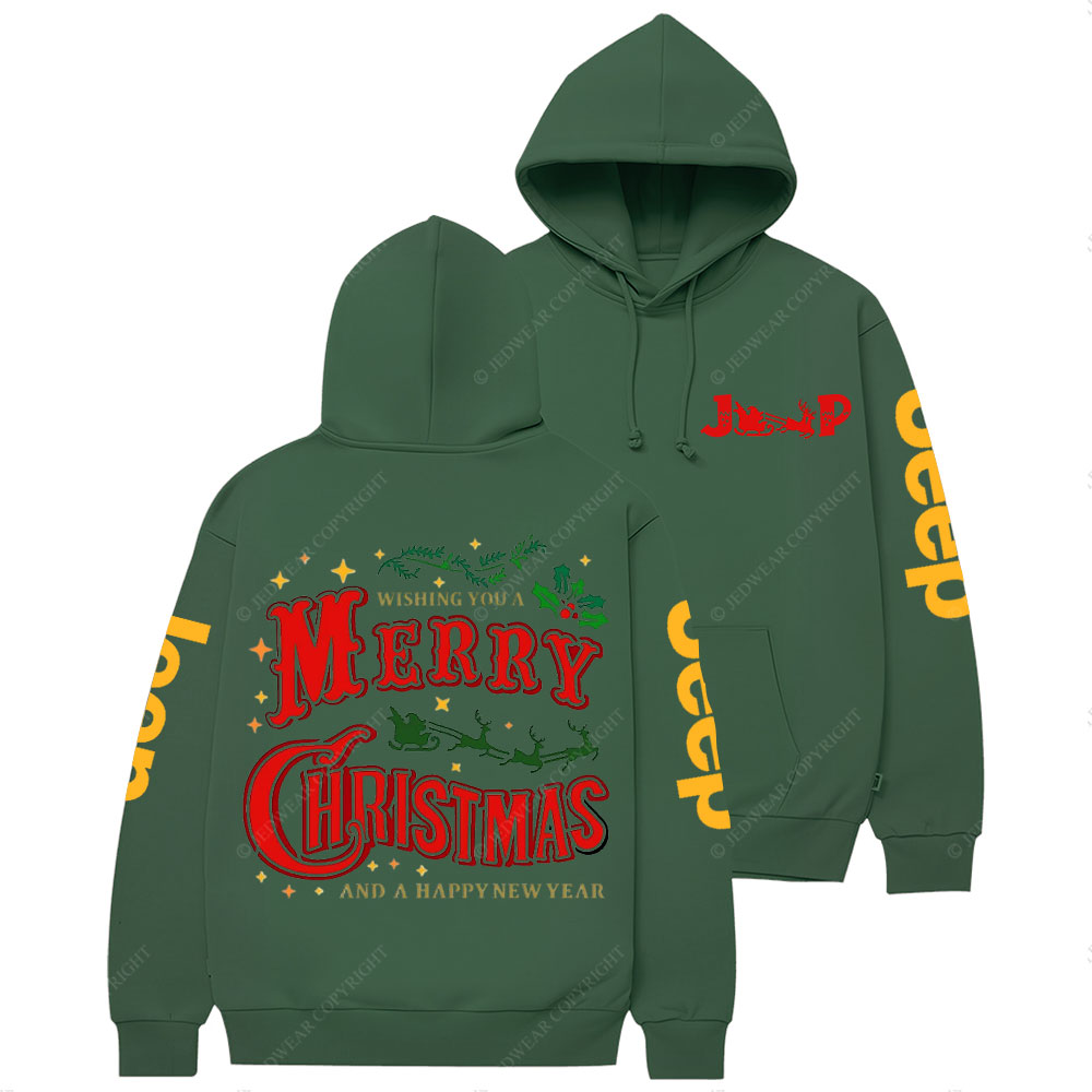 Wishing You A Merry Christmas and A Happy New Year Jp Casual Hoodie