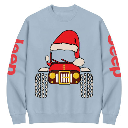Christmas Santa Jp Car Offroad Crew Neck Sweatshirt