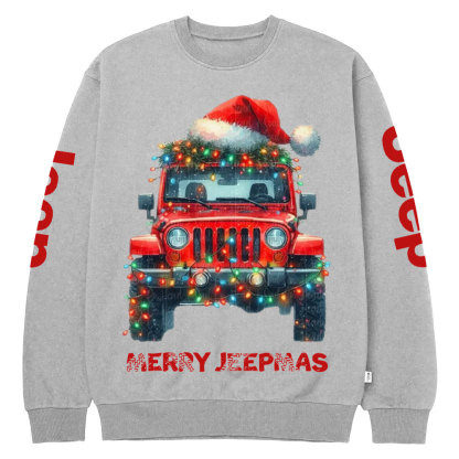 Santa Hat Jp Christmas Crew Neck Sweatshirt