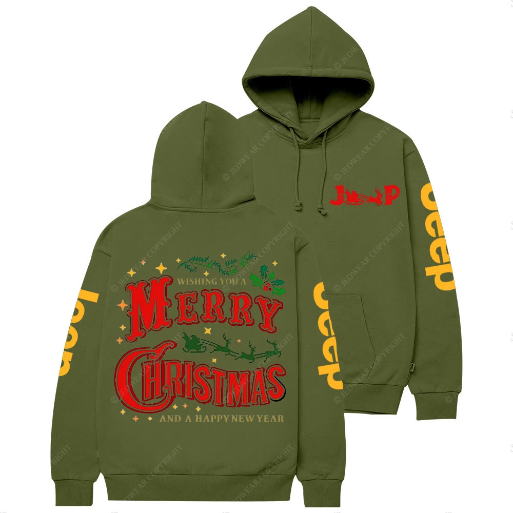 Wishing You A Merry Christmas and A Happy New Year Jp Casual Hoodie