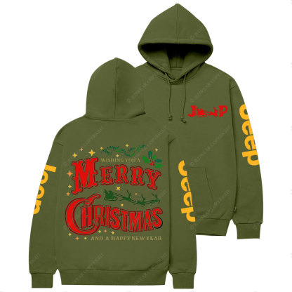 Wishing You A Merry Christmas and A Happy New Year Jp Casual Hoodie