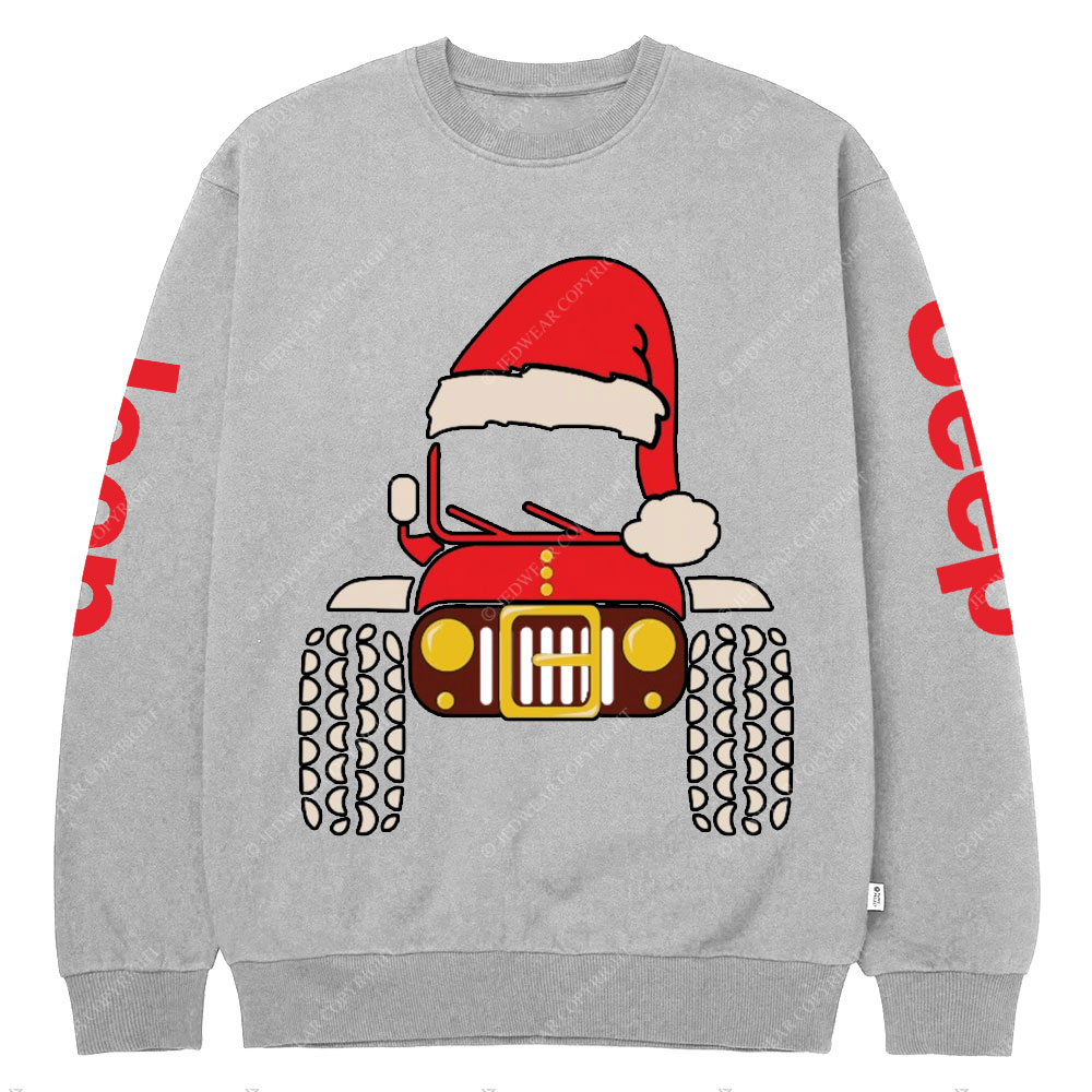 Christmas Santa Jp Car Offroad Crew Neck Sweatshirt