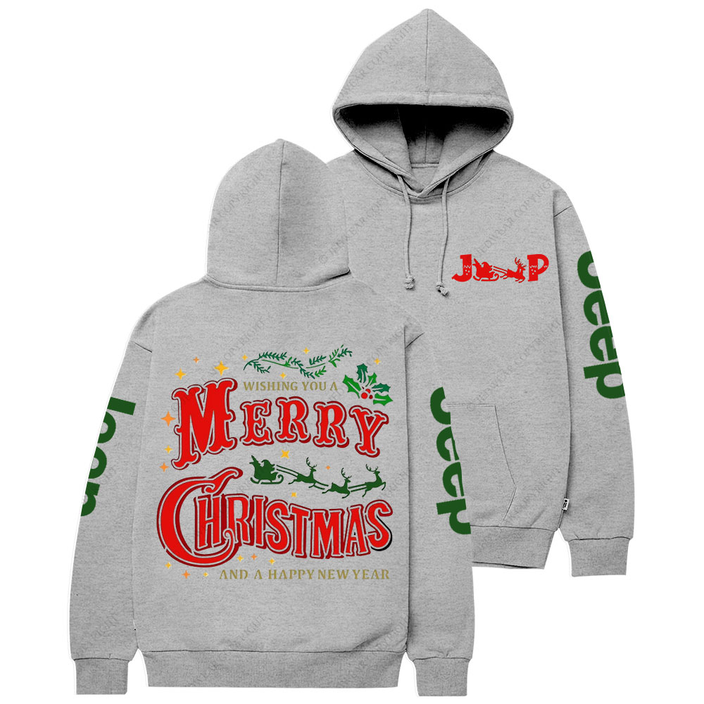 Wishing You A Merry Christmas and A Happy New Year Jp Casual Hoodie