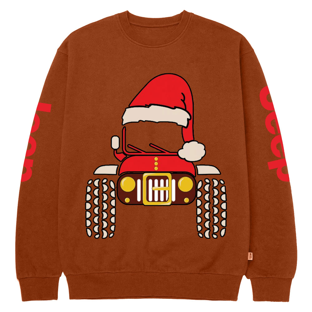 Christmas Santa Jp Car Offroad Crew Neck Sweatshirt