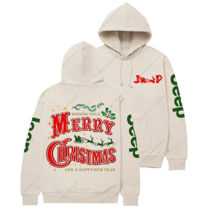 Wishing You A Merry Christmas and A Happy New Year Jp Casual Hoodie