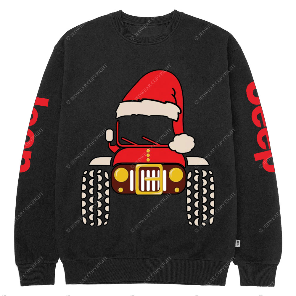 Christmas Santa Jp Car Offroad Crew Neck Sweatshirt