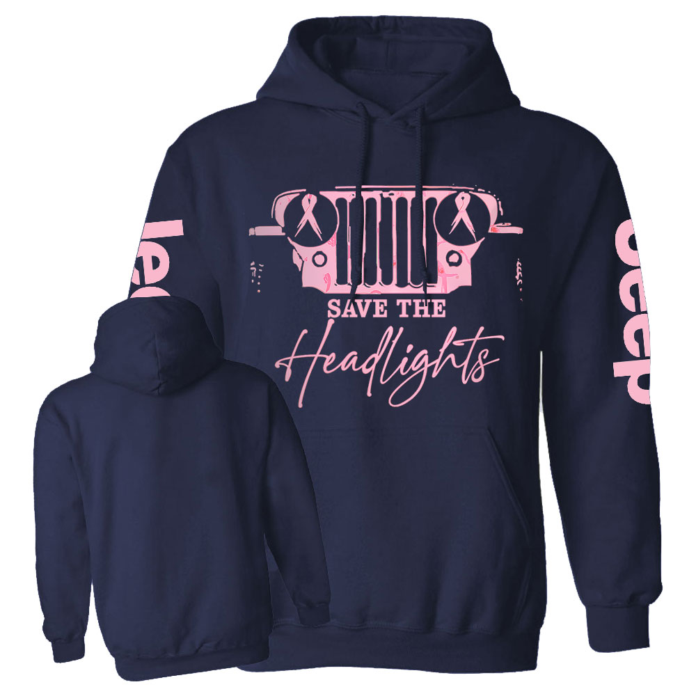 The Jp Headlights Ribbon Breast Cancer Awareness Casual Hoodie