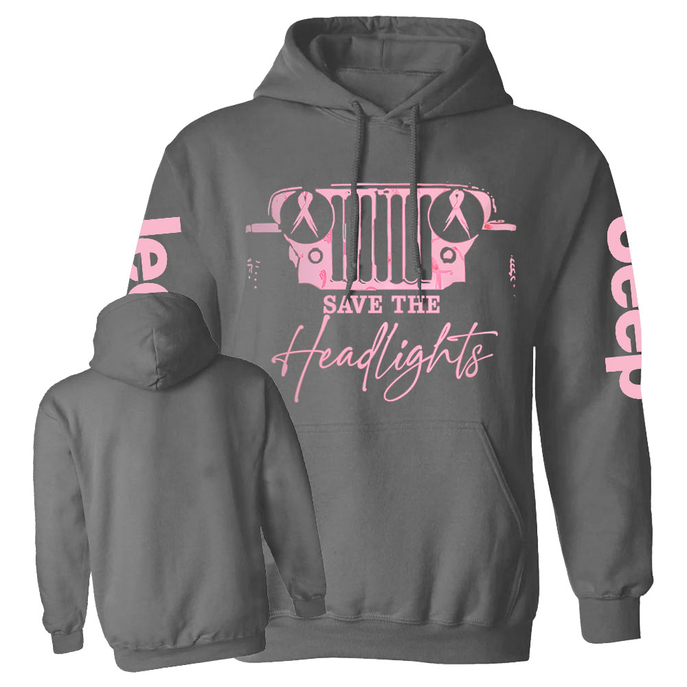 The Jp Headlights Ribbon Breast Cancer Awareness Casual Hoodie