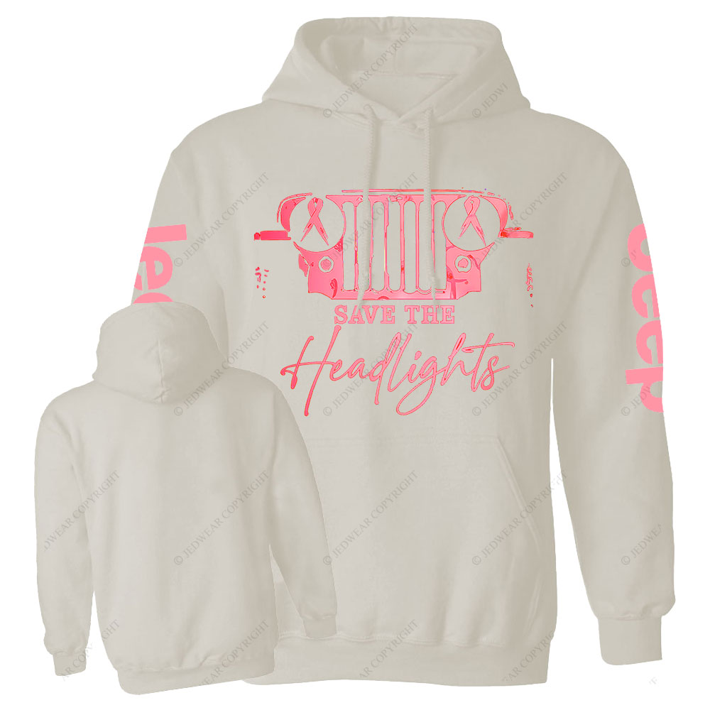 The Jp Headlights Ribbon Breast Cancer Awareness Casual Hoodie