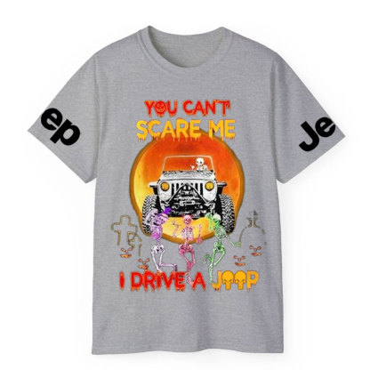 Skeleton You Can’t Scare Me I Drive a Jp Halloween T-Shirt