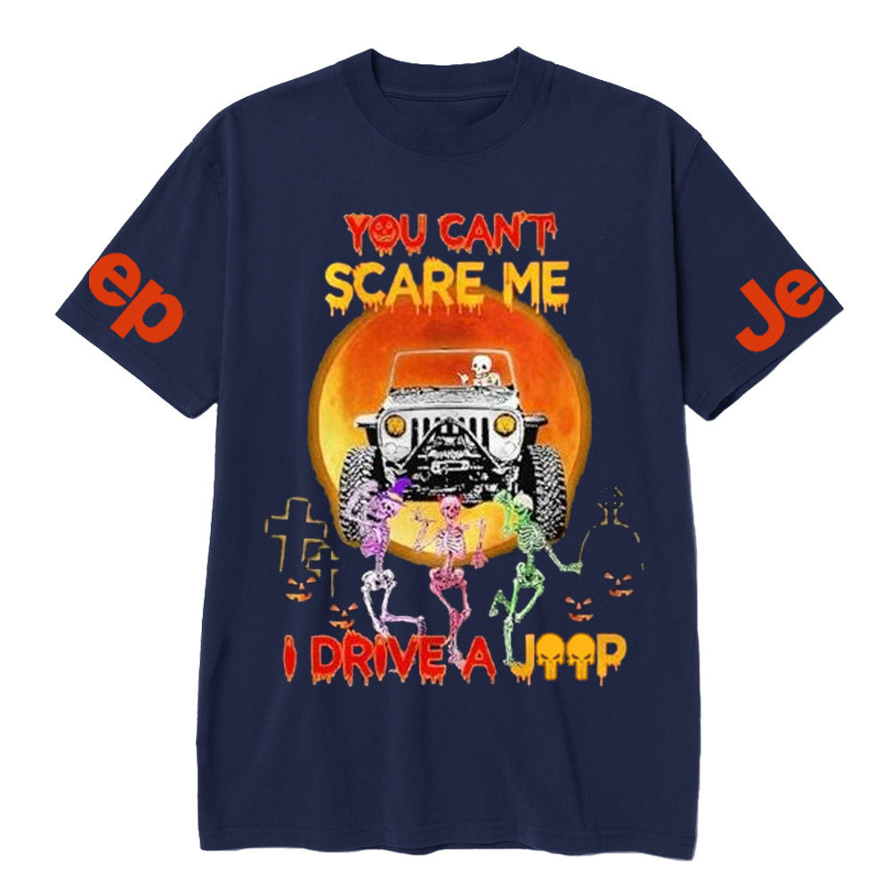 Skeleton You Can’t Scare Me I Drive a Jp Halloween T-Shirt