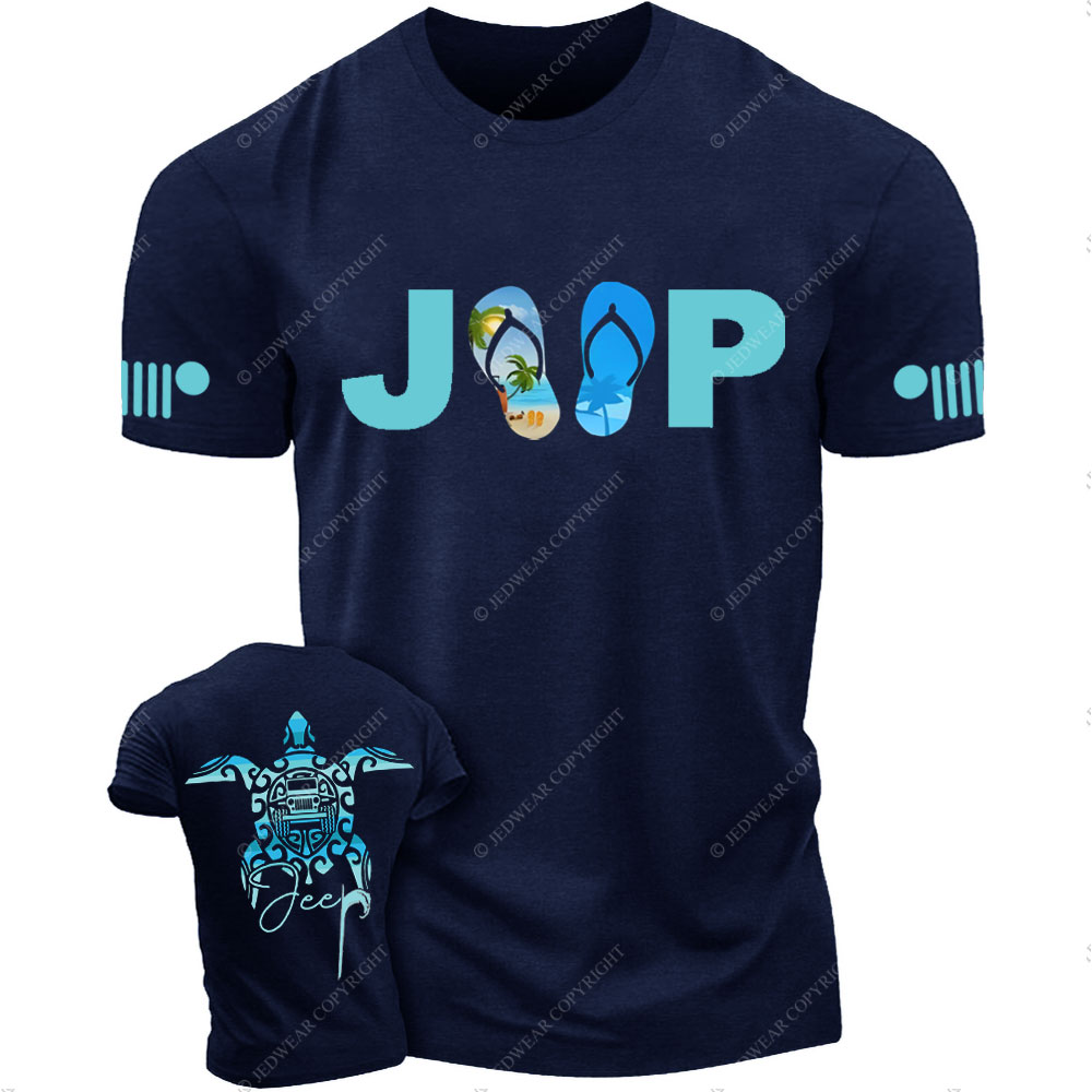 Sea Turtle Jp Print Double Printed T-Shirt