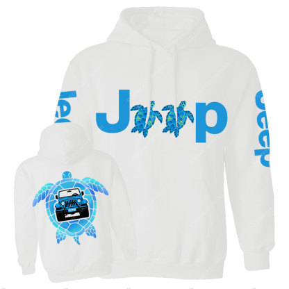 Blue Sea Turtle Jp Men Casual Hoodie