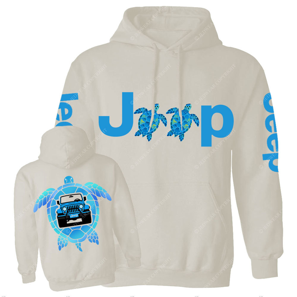 Blue Sea Turtle Jp Men Casual Hoodie