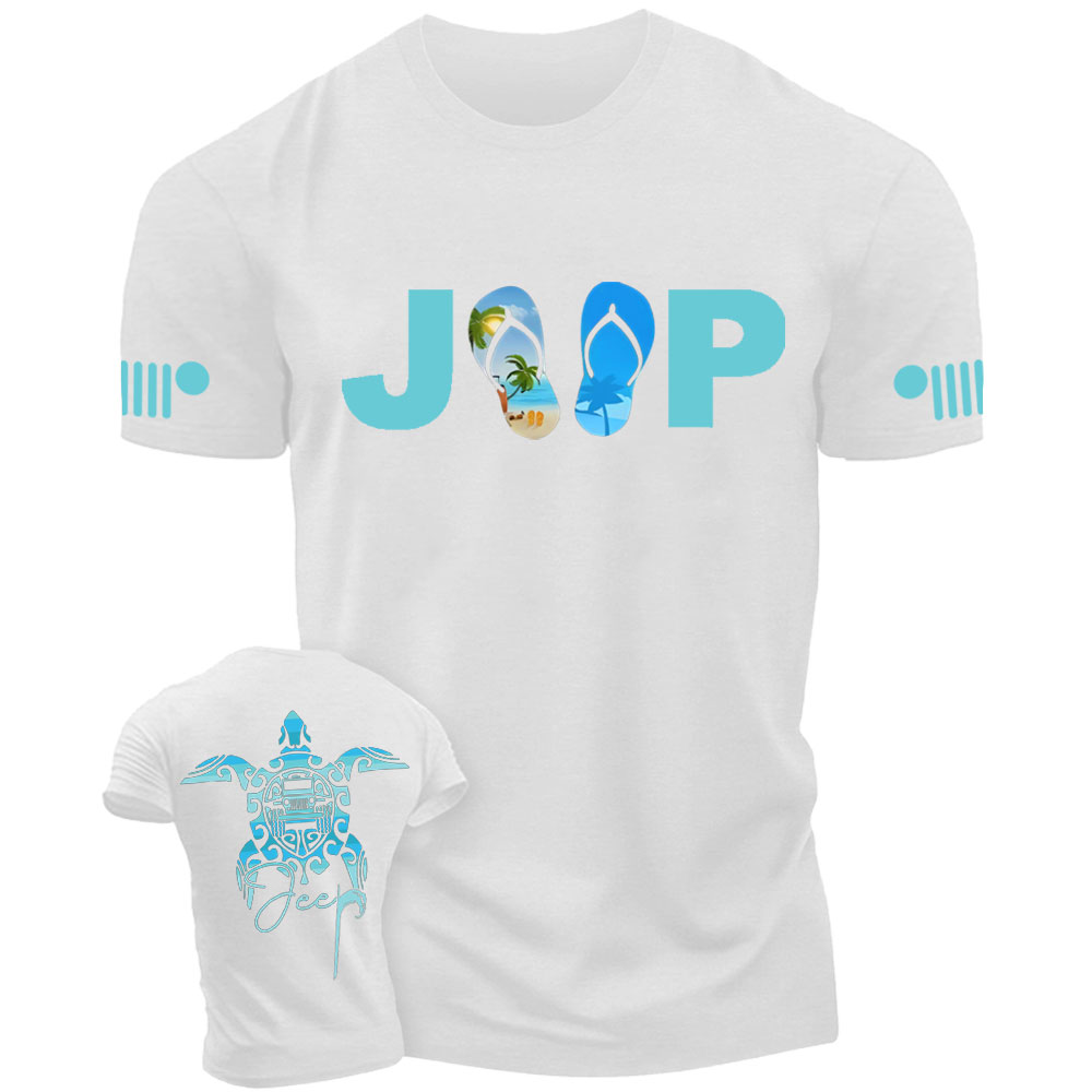 Sea Turtle Jp Print Double Printed T-Shirt