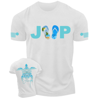 Sea Turtle Jp Print Double Printed T-Shirt