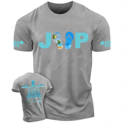 Sea Turtle Jp Print Double Printed T-Shirt