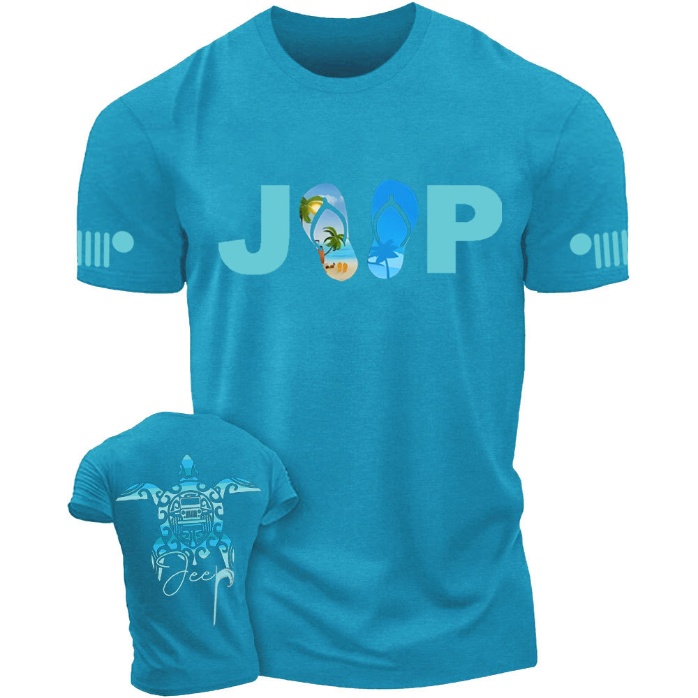 Sea Turtle Jp Print Double Printed T-Shirt