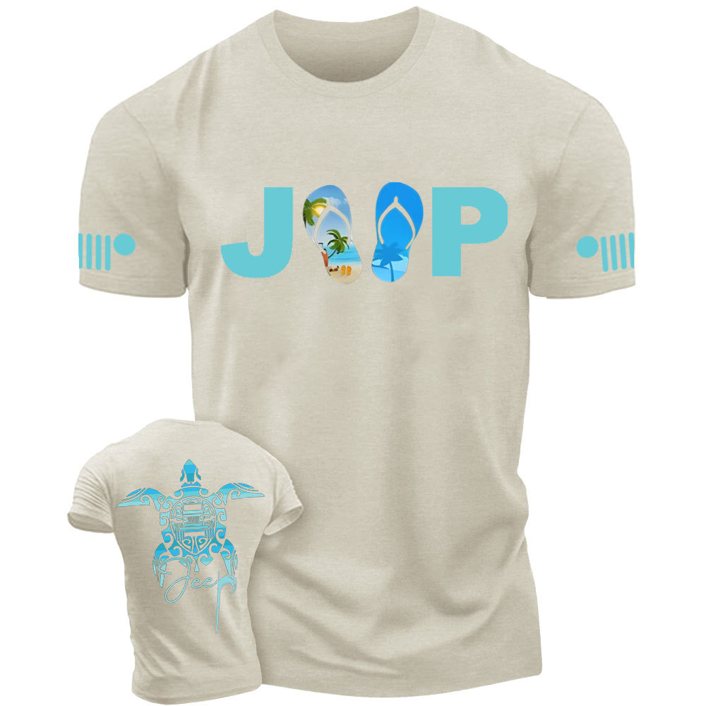 Sea Turtle Jp Print Double Printed T-Shirt