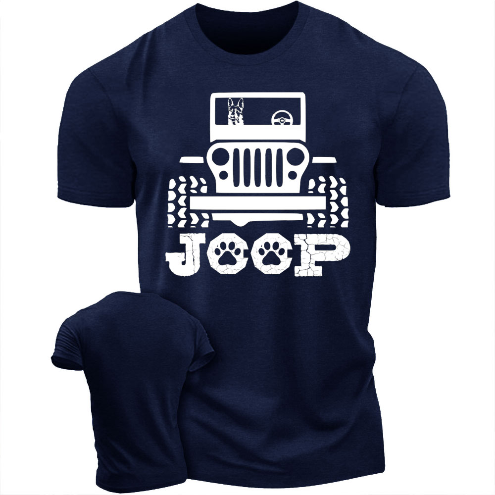 German Shepherd, Riding On Jp Dog Lover Gift Men's Tshirt