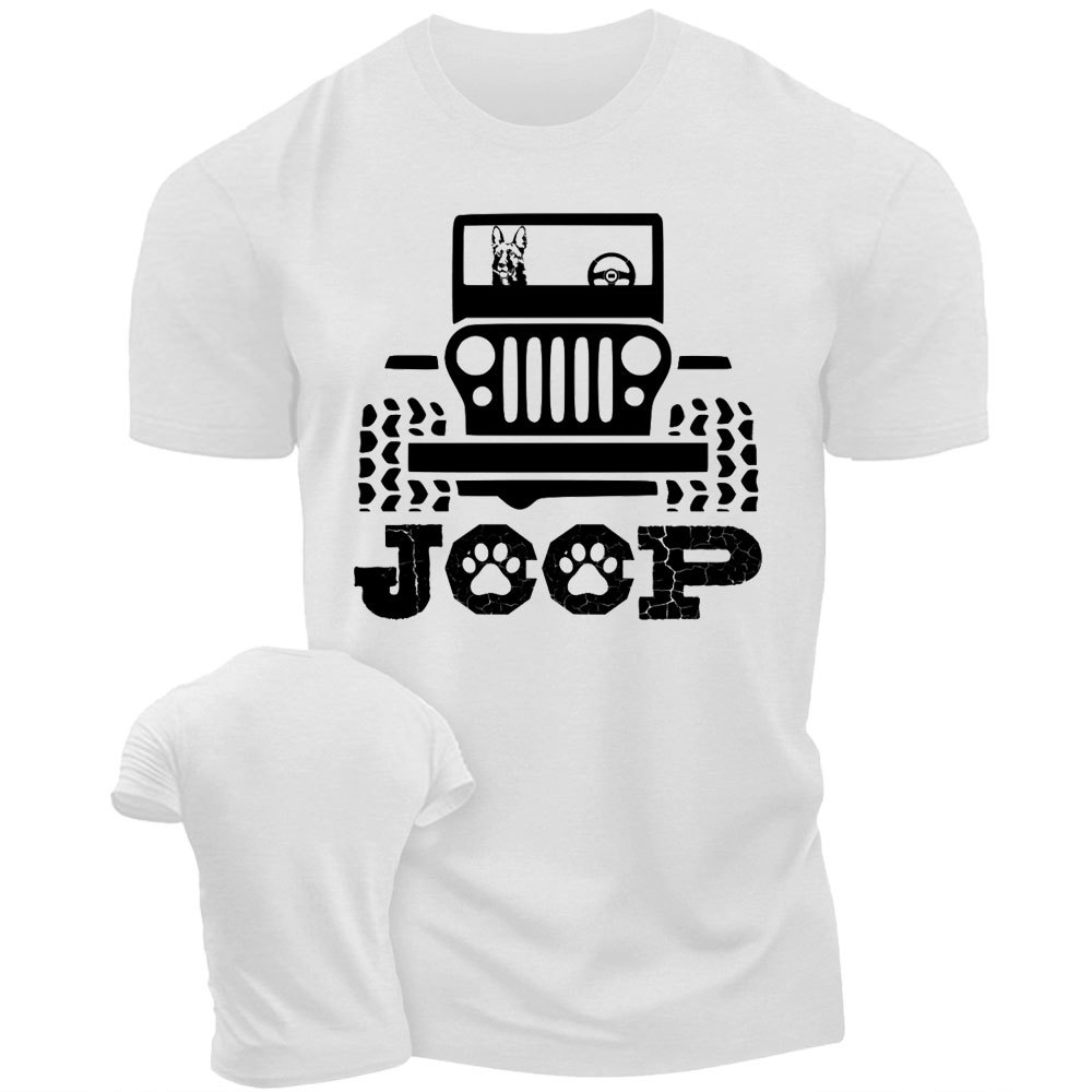 German Shepherd, Riding On Jp Dog Lover Gift Men's Tshirt