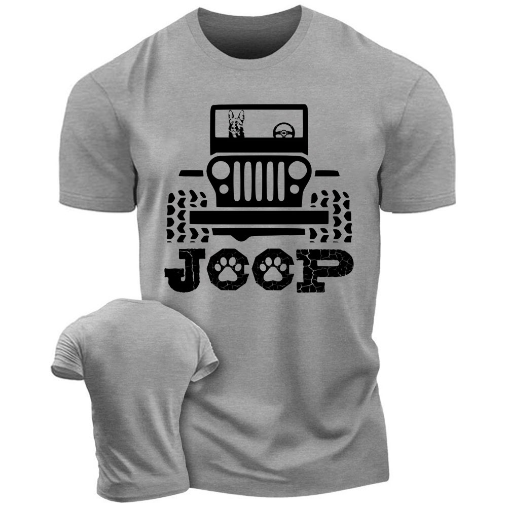 German Shepherd, Riding On Jp Dog Lover Gift Men's Tshirt