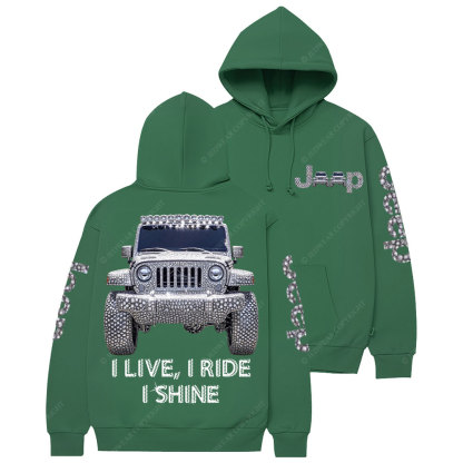 I Live I Ride I Shine Jp Girl Casual Hoodie