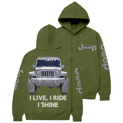 I Live I Ride I Shine Jp Girl Casual Hoodie