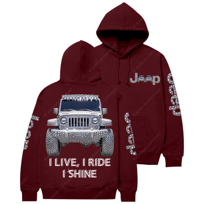 I Live I Ride I Shine Jp Girl Casual Hoodie