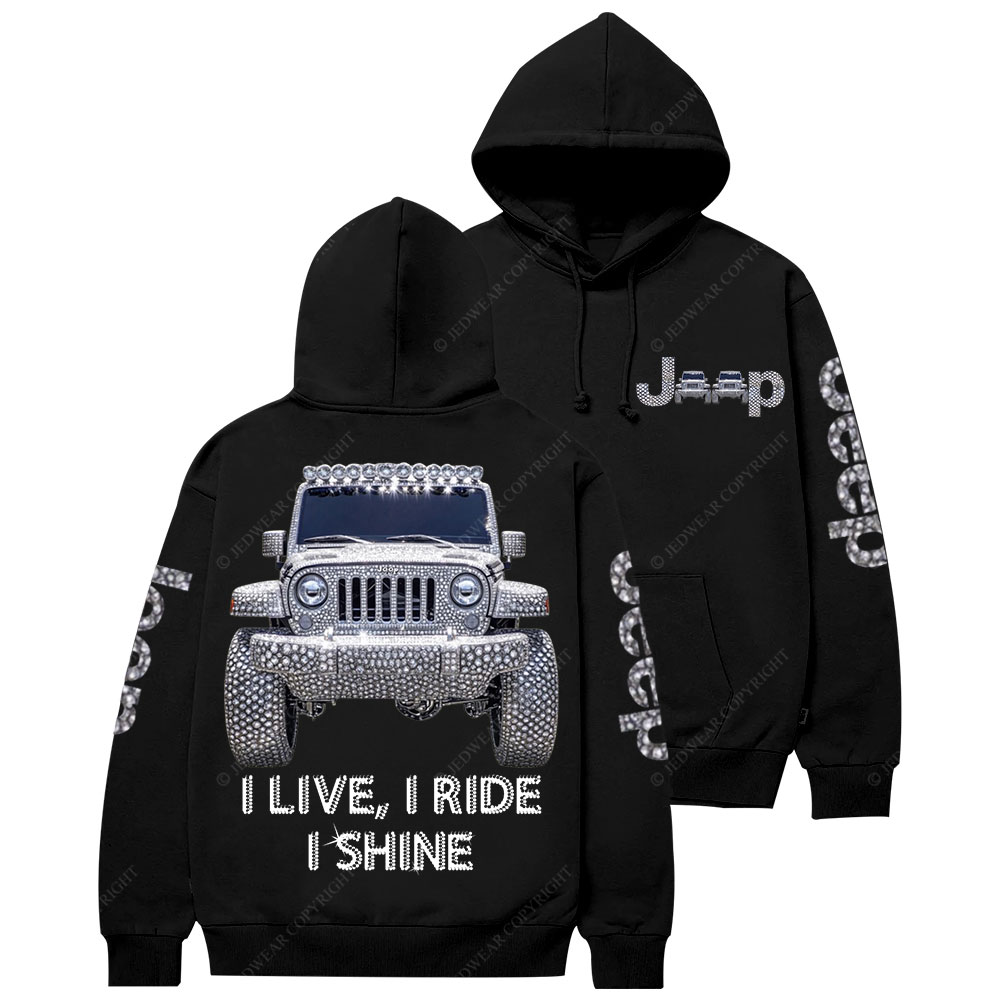 I Live I Ride I Shine Jp Girl Casual Hoodie