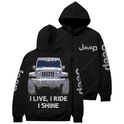 I Live I Ride I Shine Jp Girl Casual Hoodie