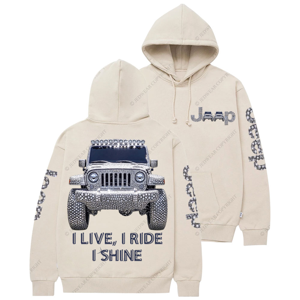 I Live I Ride I Shine Jp Girl Casual Hoodie