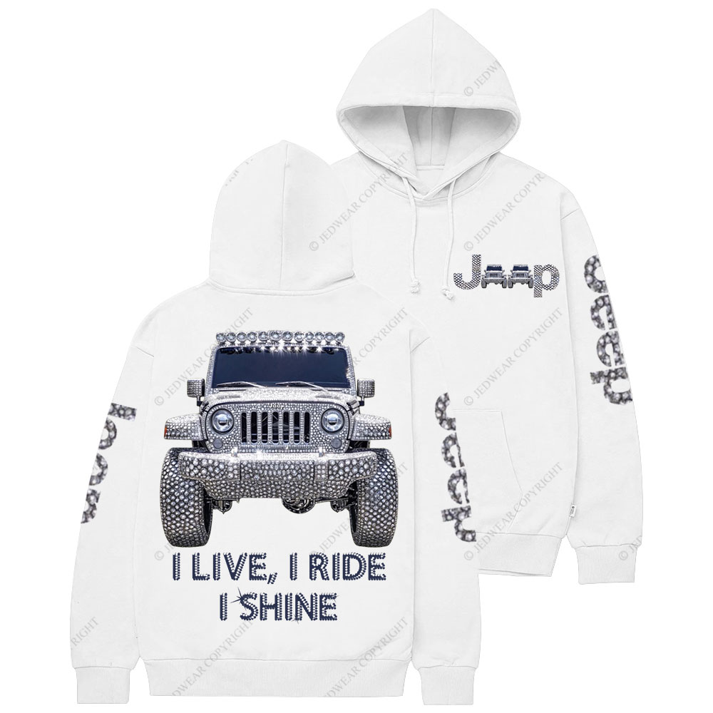 I Live I Ride I Shine Jp Girl Casual Hoodie
