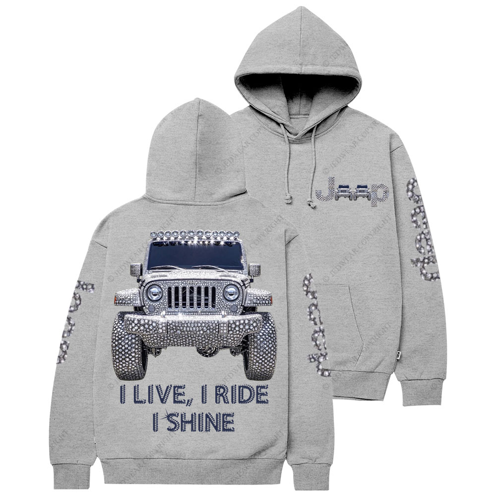 I Live I Ride I Shine Jp Girl Casual Hoodie