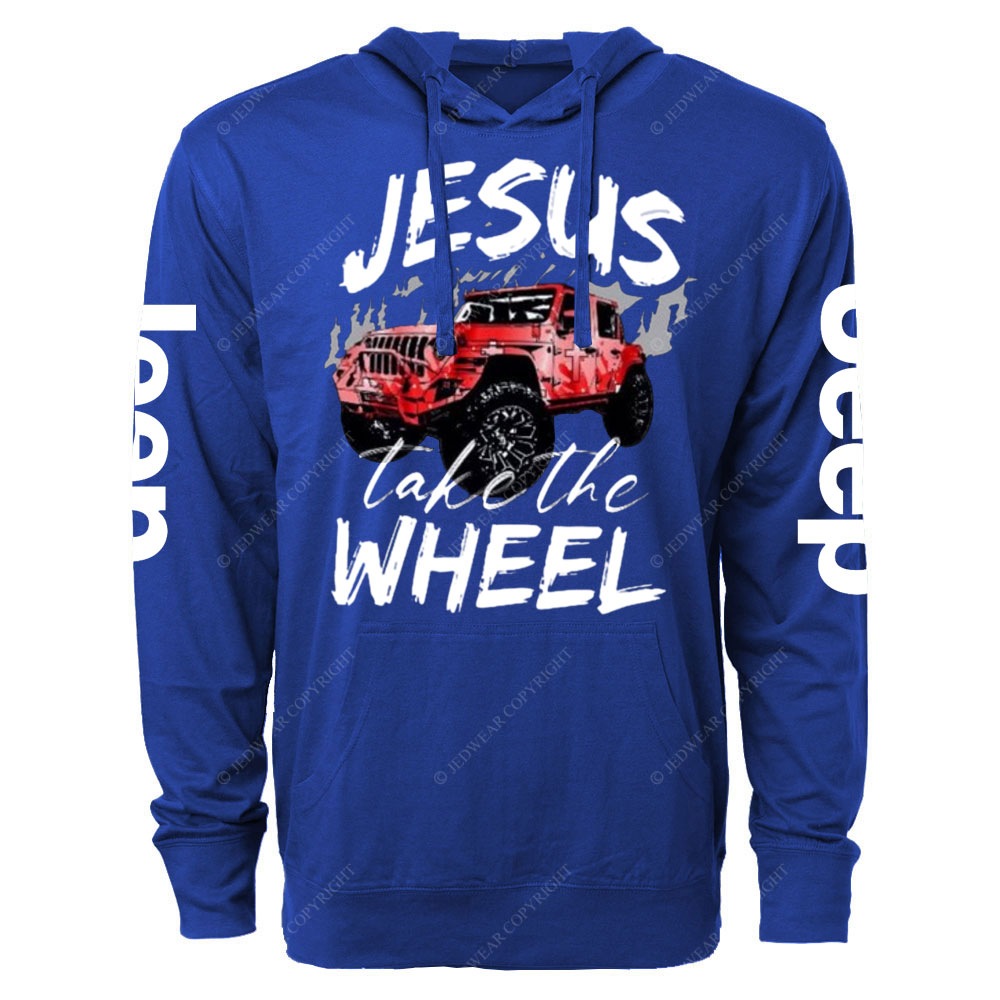 Jesus Take The Wheel Jp Oversized Lightweight Hoodie