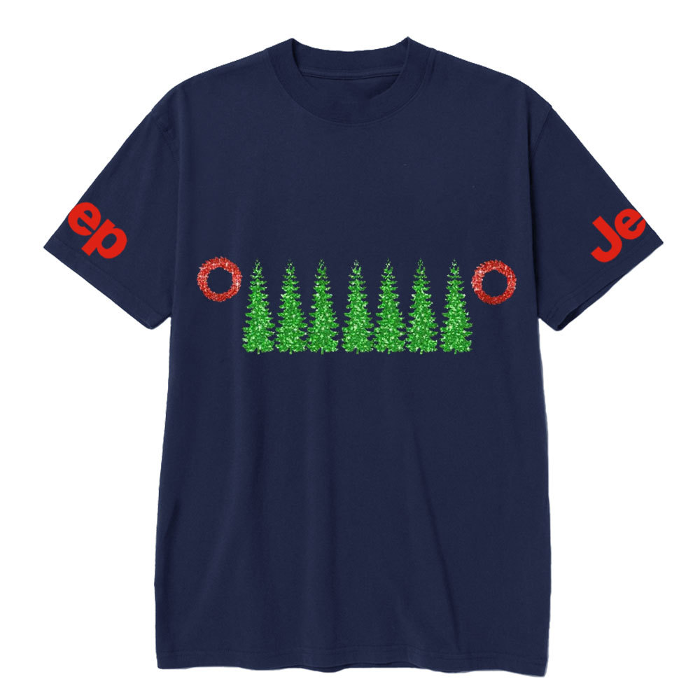 Charistmas Tree Red Wreath Jp Grille T-Shirt
