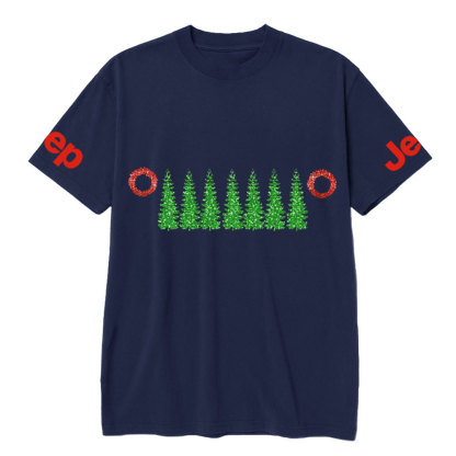 Charistmas Tree Red Wreath Jp Grille T-Shirt