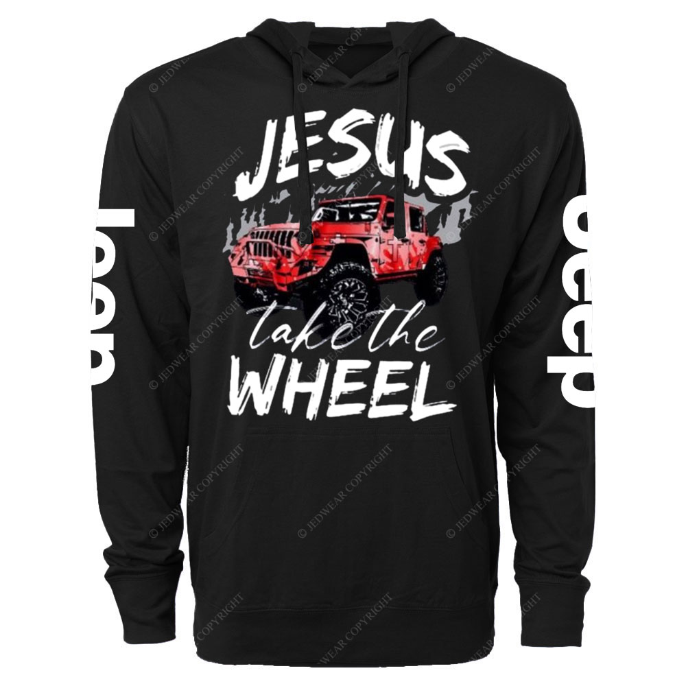 Jesus Take The Wheel Jp Oversized Lightweight Hoodie